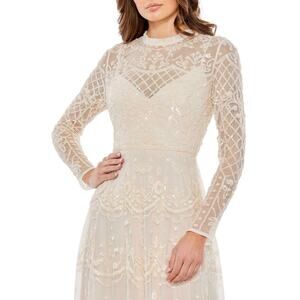 Mac Duggal 9142 Long Sleeve Midi Dress - 2